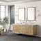 James Martin Vanities Laurent 72in Double Vanity, Light Natural Oak w/ 3 CM Eternal Jasmine Pearl Top 545-V72-LNO-3EJP - alternate 5